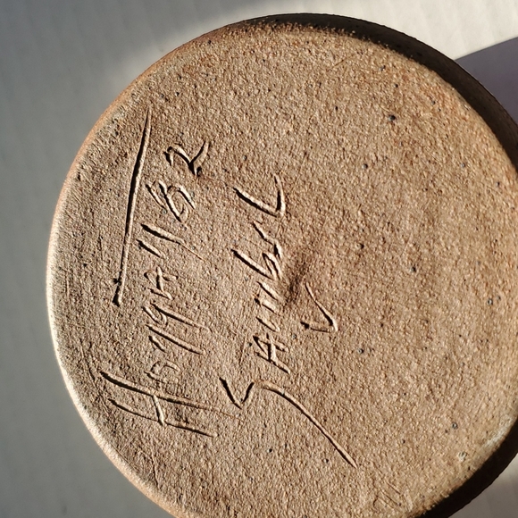 Pottery Blue Birds Gray Small Vase Home Decor - Picture 8 of 12